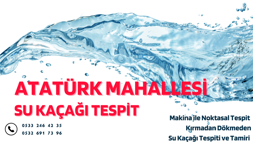 Atatürk Mahallesi Su Kaçağı Tespit - 0533 246 42 35